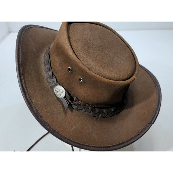 Rocky Mountain Outback RMO Leather Hat Western Brown Braided Made in Australia